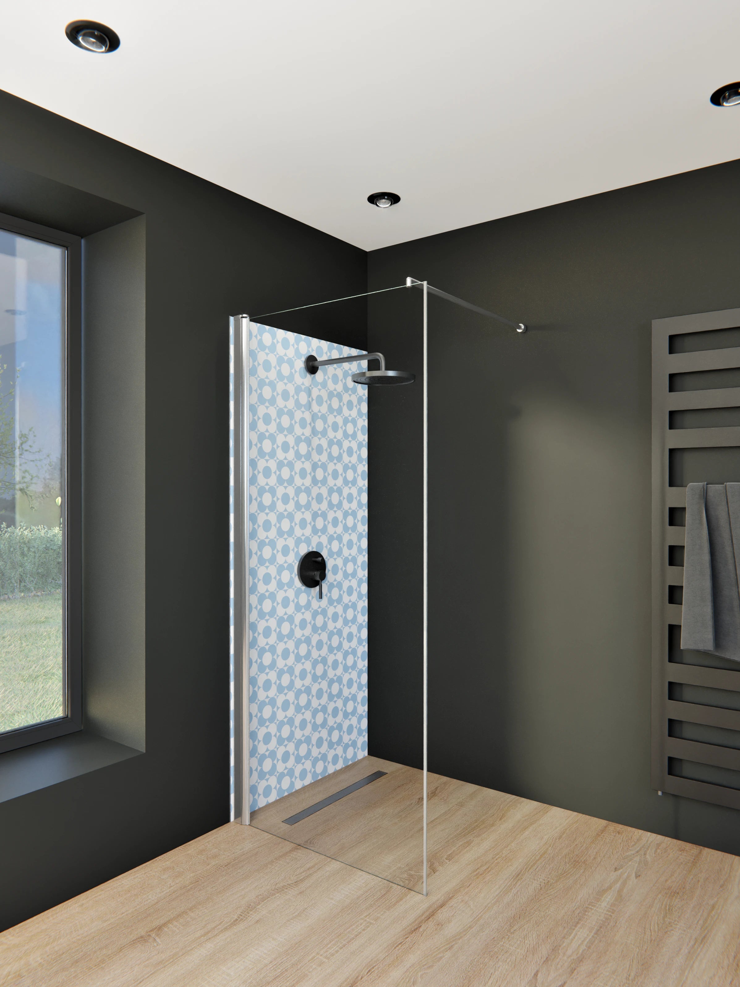 Duschrückwand - Retro - Primavera - Cielo