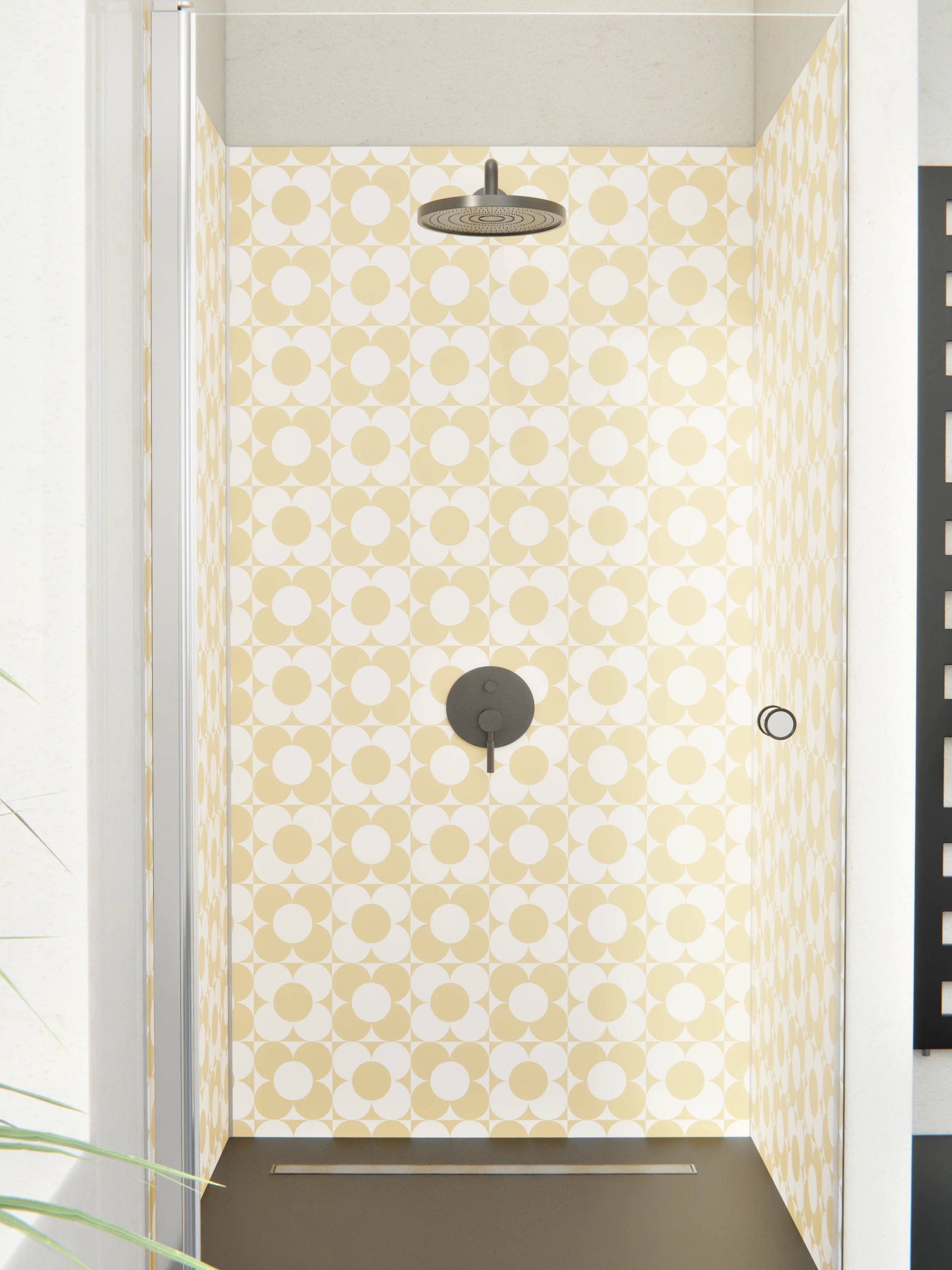 Duschrückwand - Retro - Primavera - Sabbia