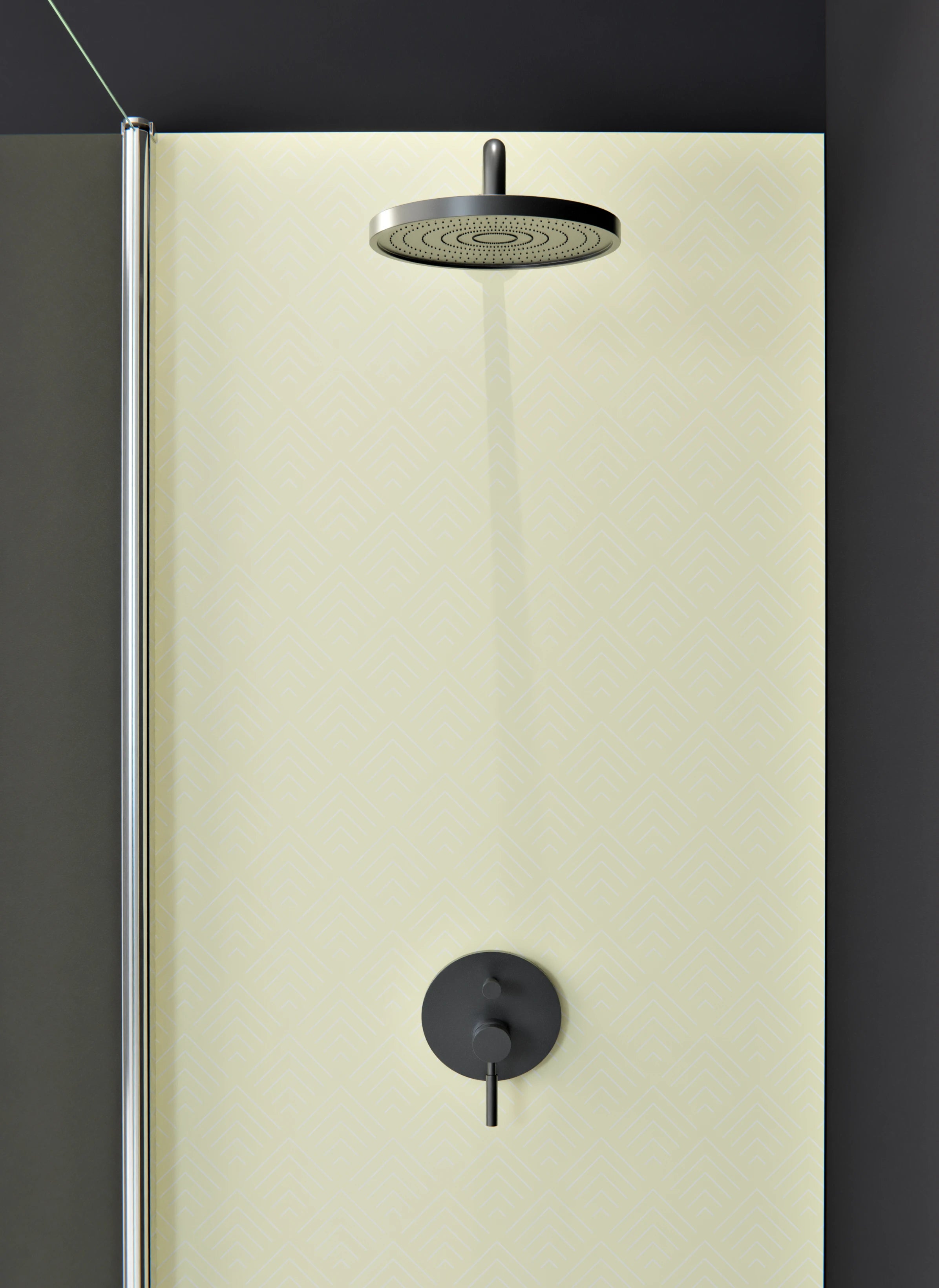 Duschrückwand - Simmetria - Incanto - Limone crema