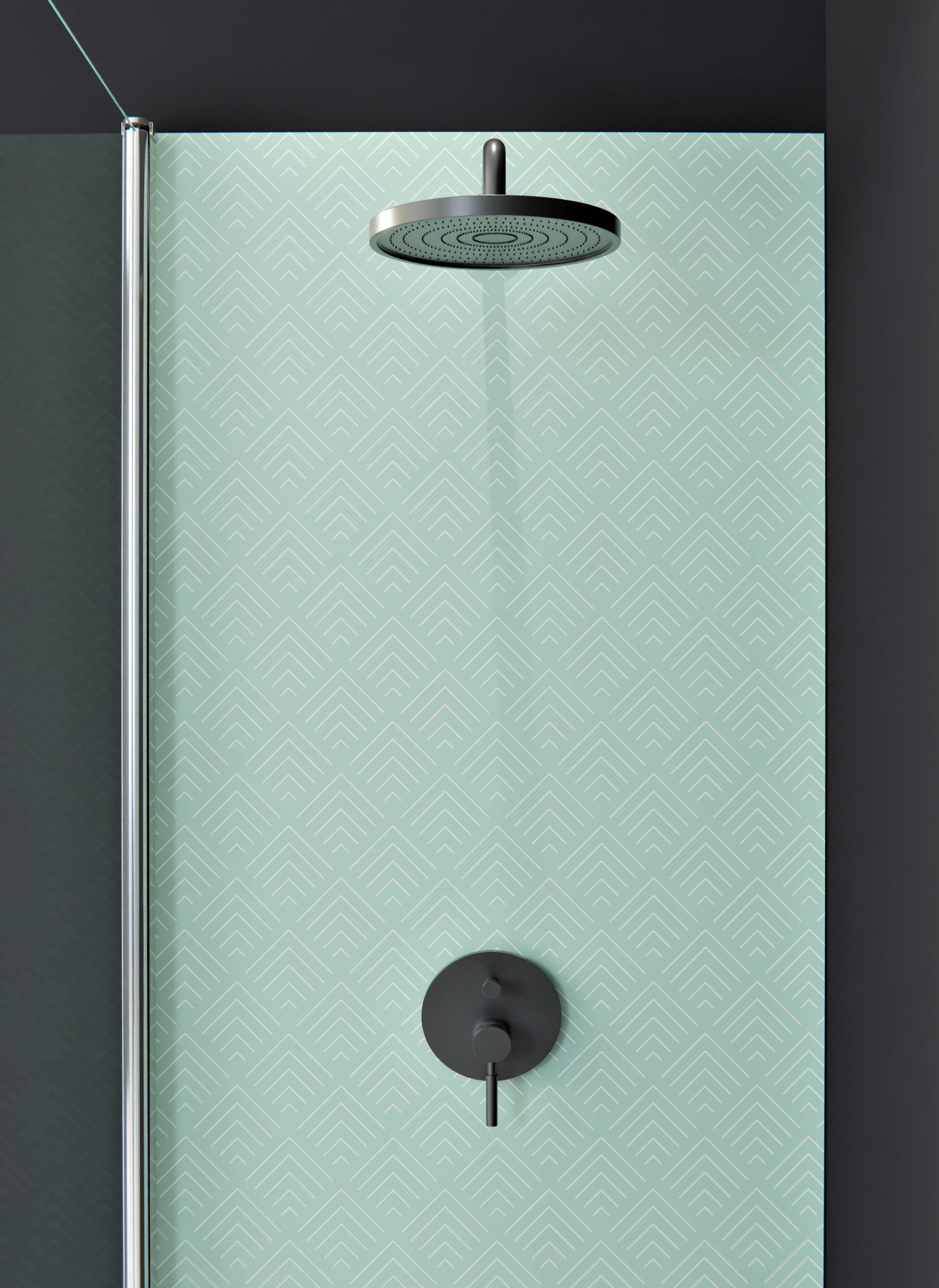 Duschrückwand - Simmetria - Incanto - Menta