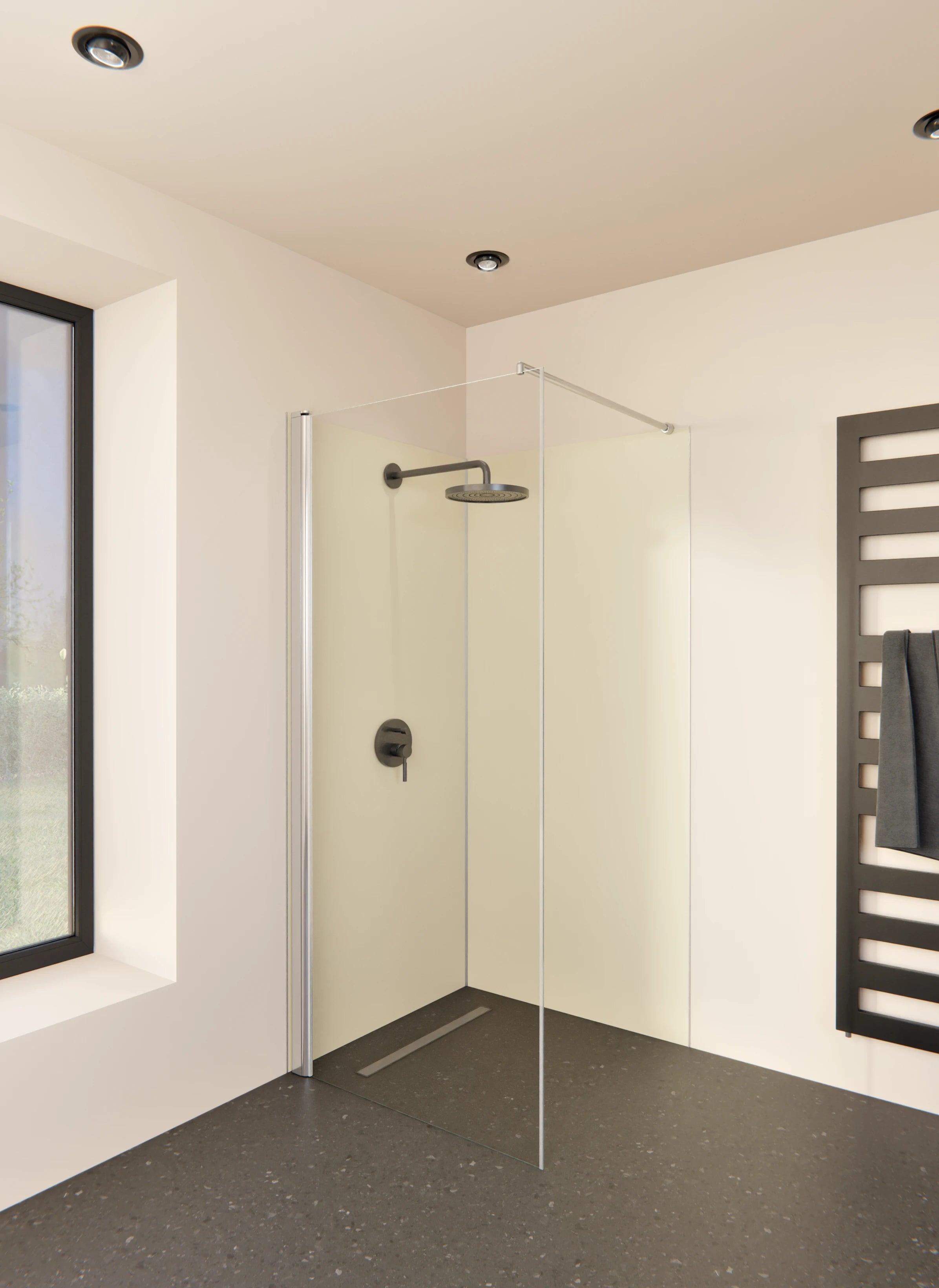 Duschrückwand - Vero Colors - Almond Beige