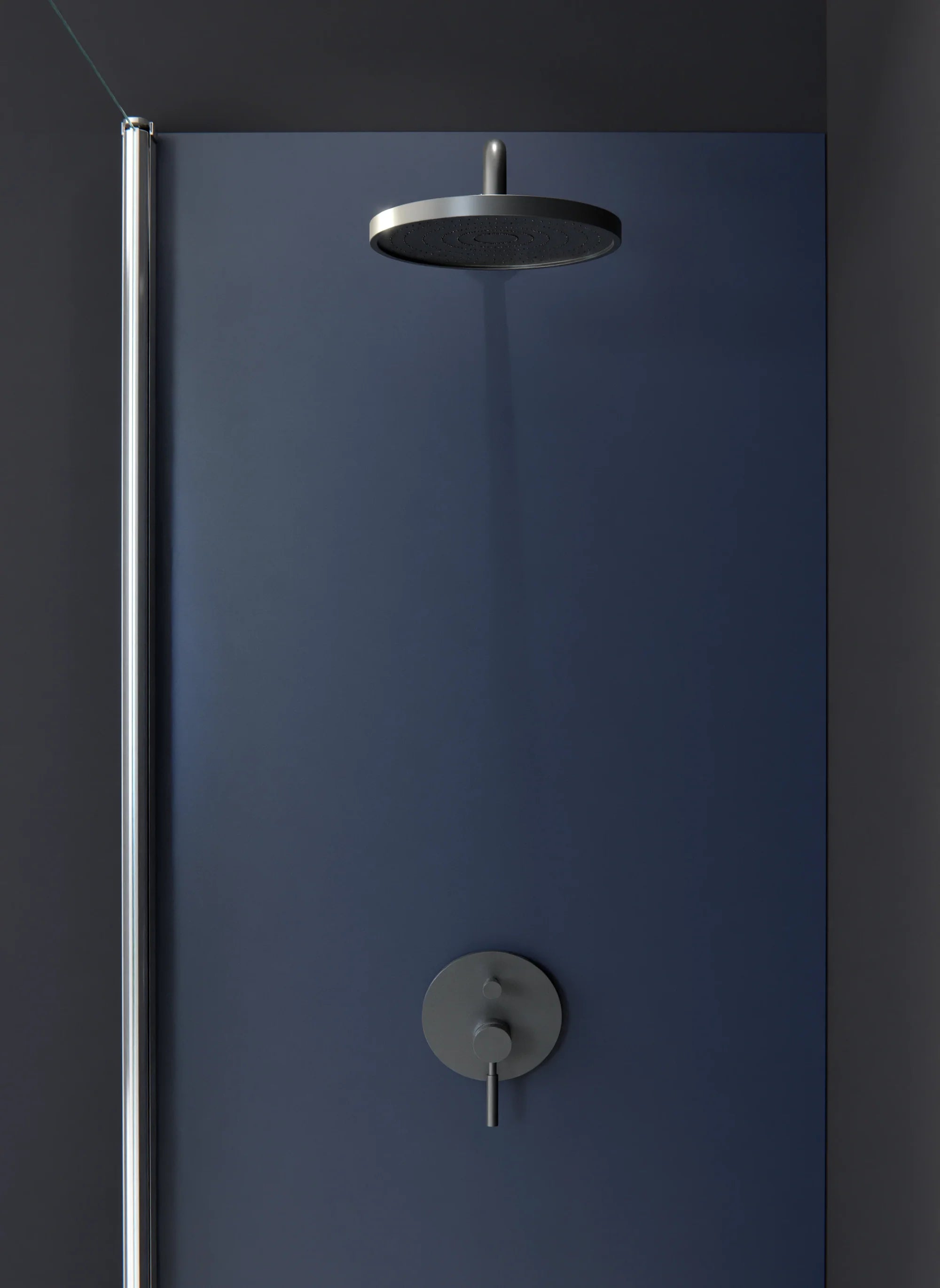 Duschrückwand - Standardmaß - Cobalt Steel