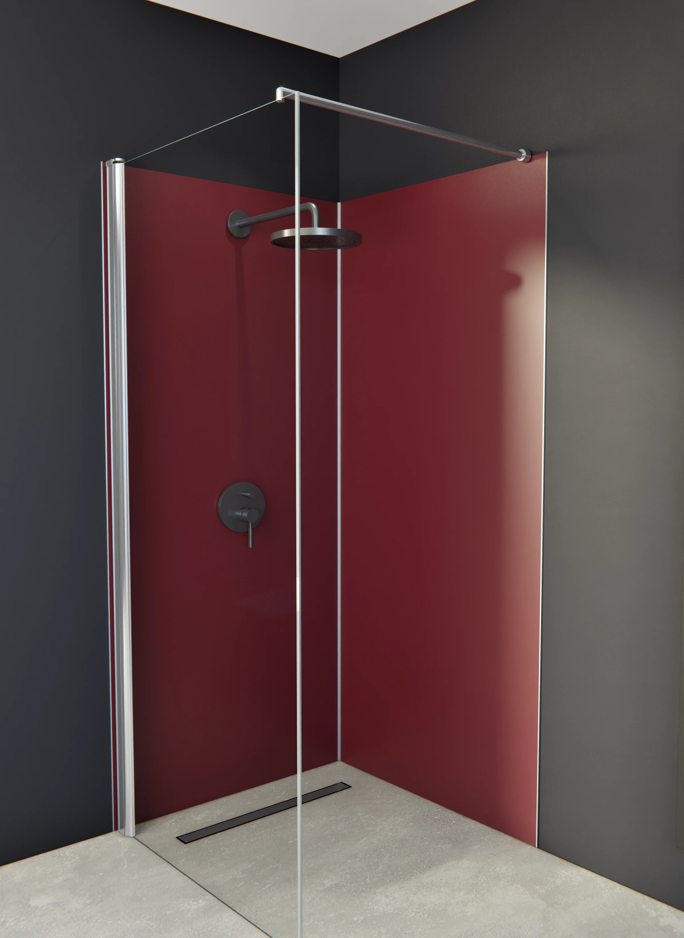 Duschrückwand - Vero Colors - Merlot Velvet