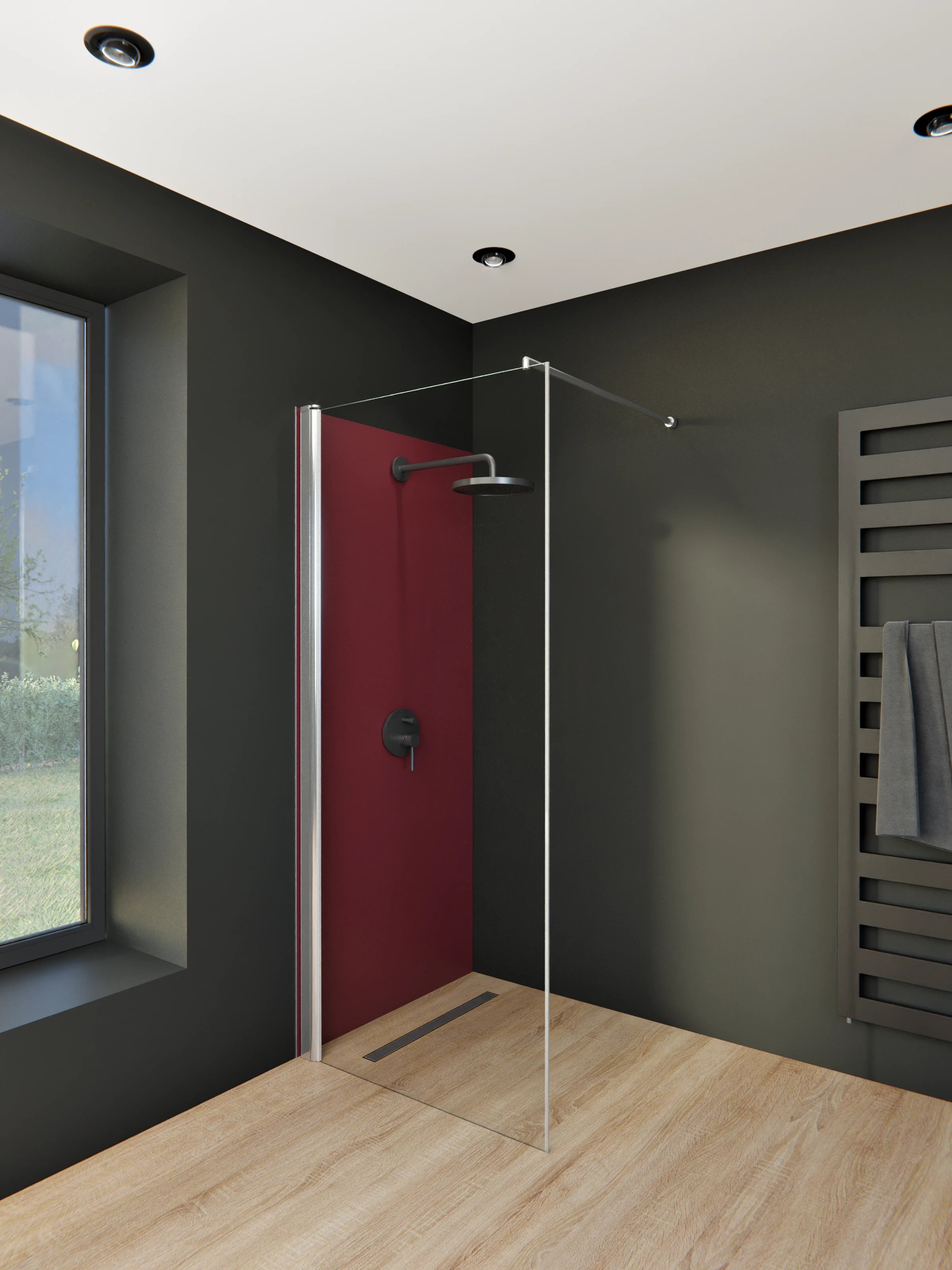 Duschrückwand - Vero Colors - Merlot Velvet