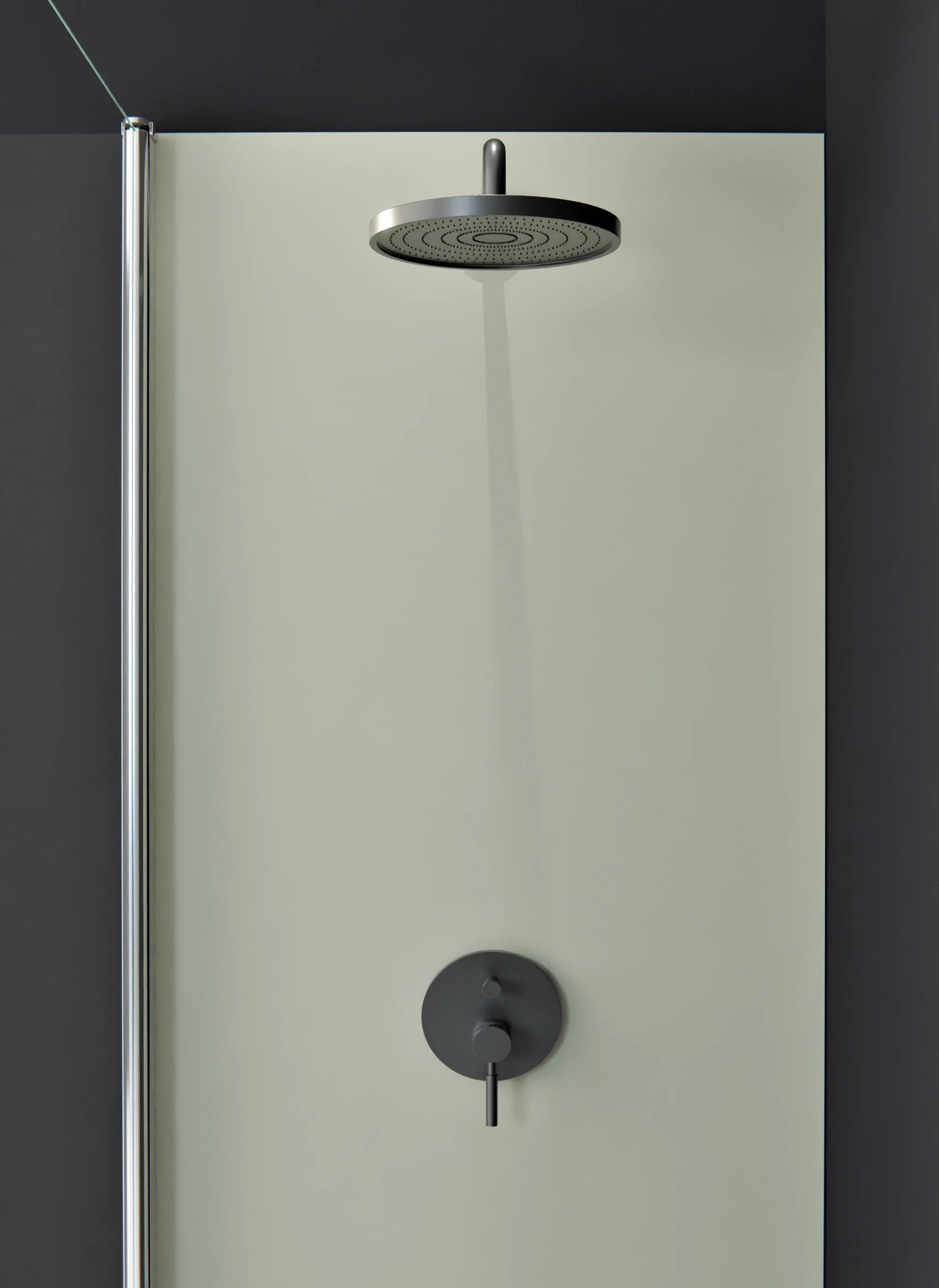 Duschrückwand - Standardmaß - Pebble Grey