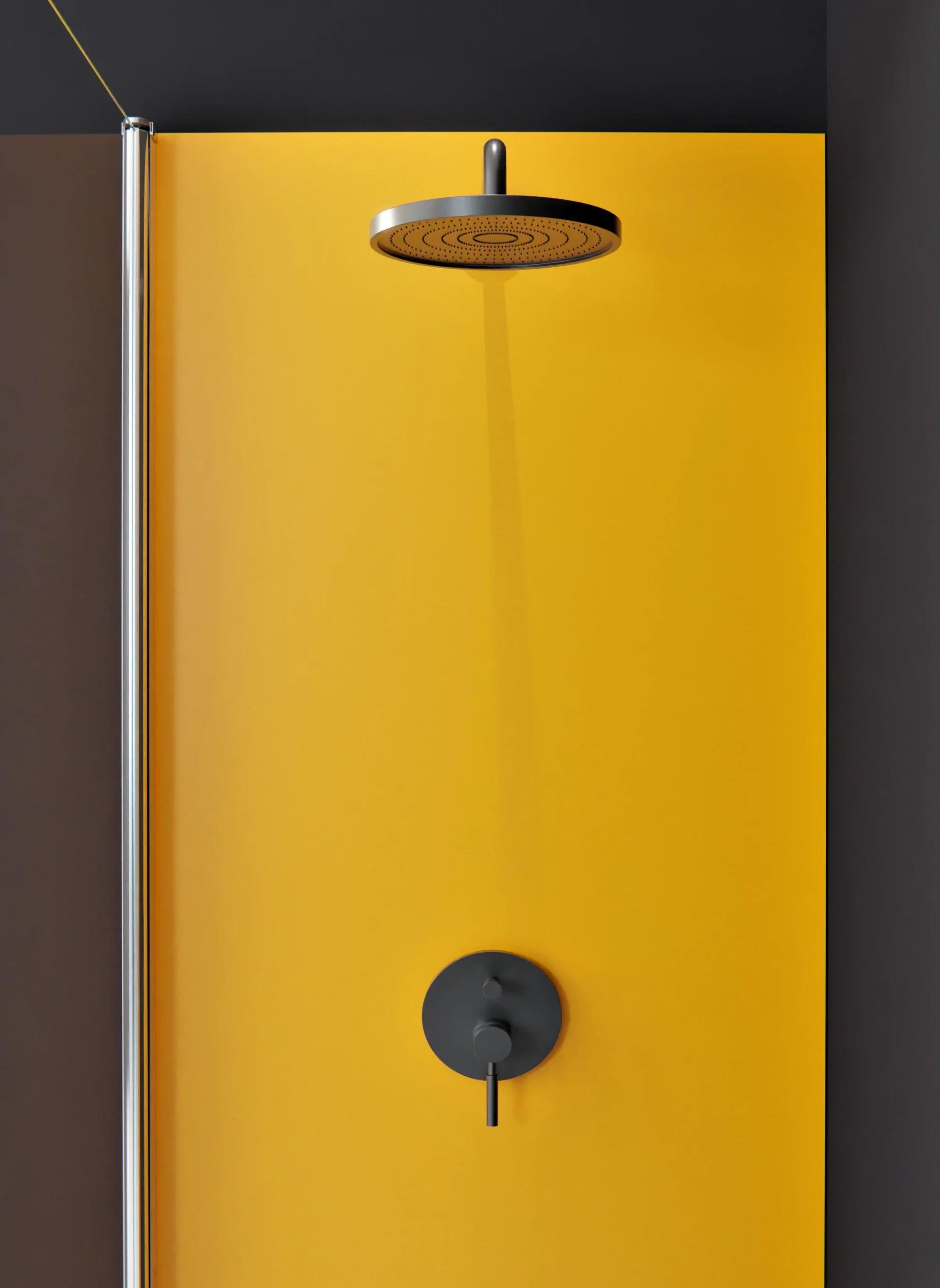 Duschrückwand - Standardmaß - Saffron Yellow