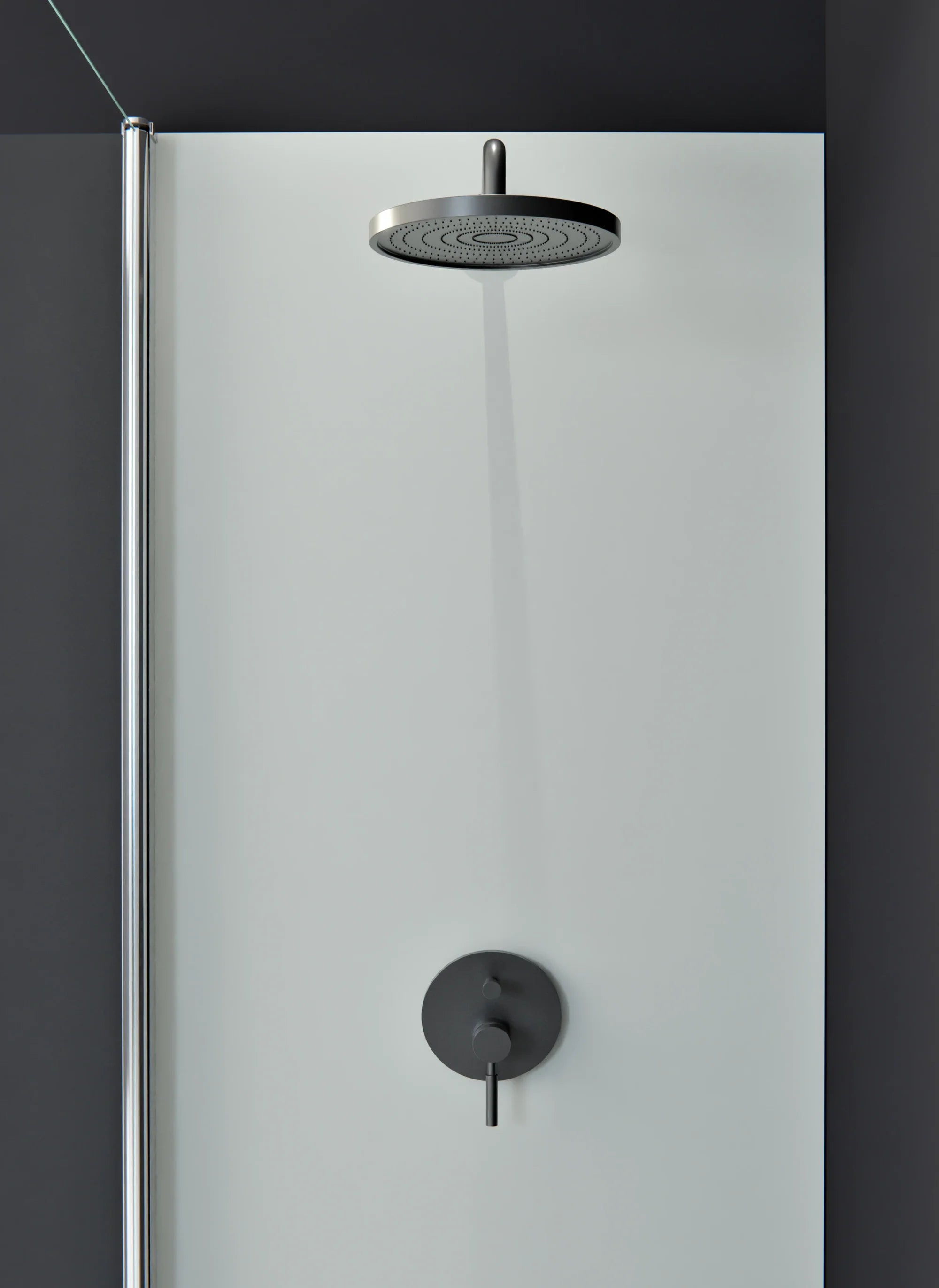Duschrückwand - Standardmaß - Vero Colors - Silver Breeze