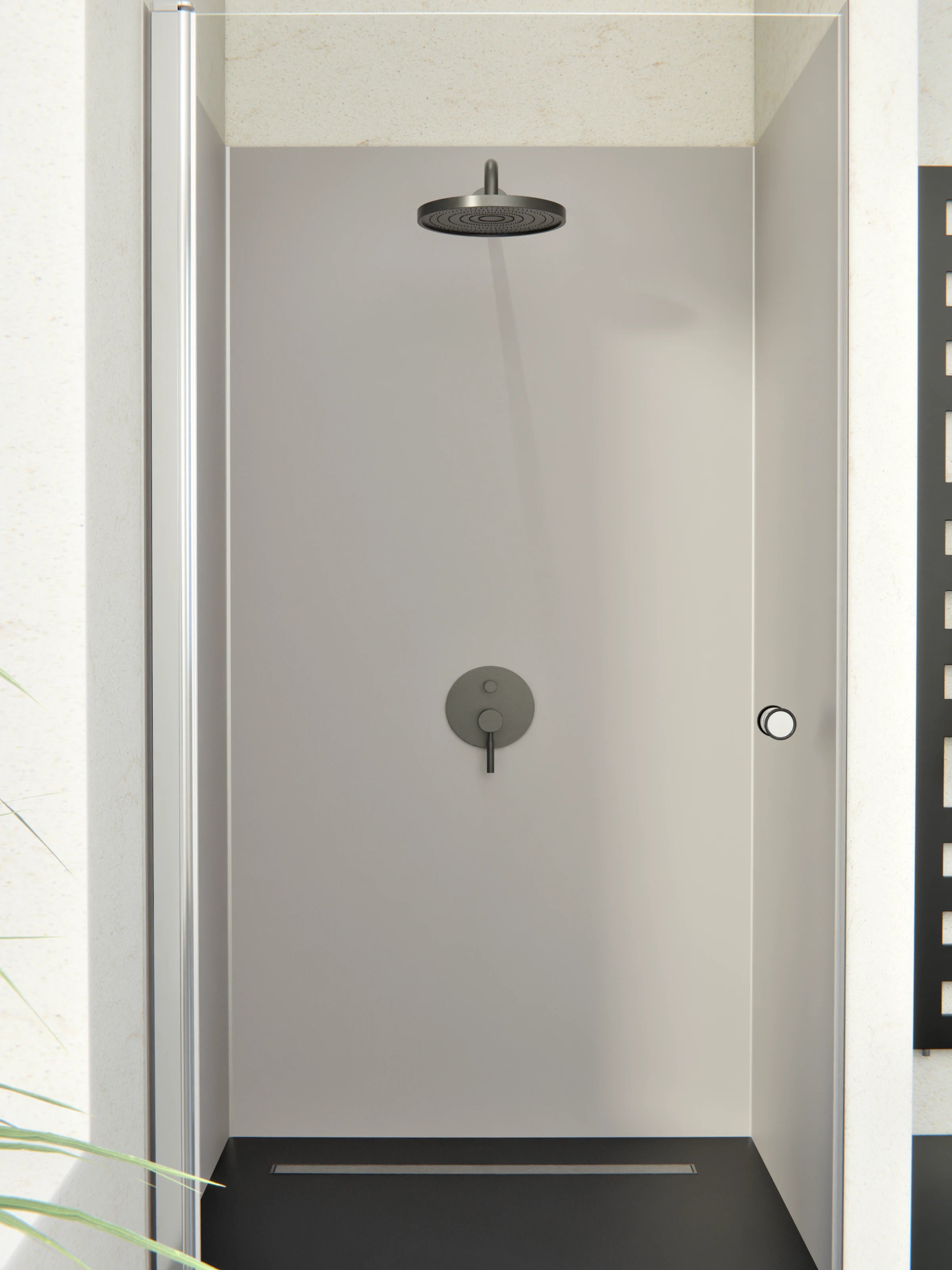 Duschrückwand - Vero Colors - Steel Grey