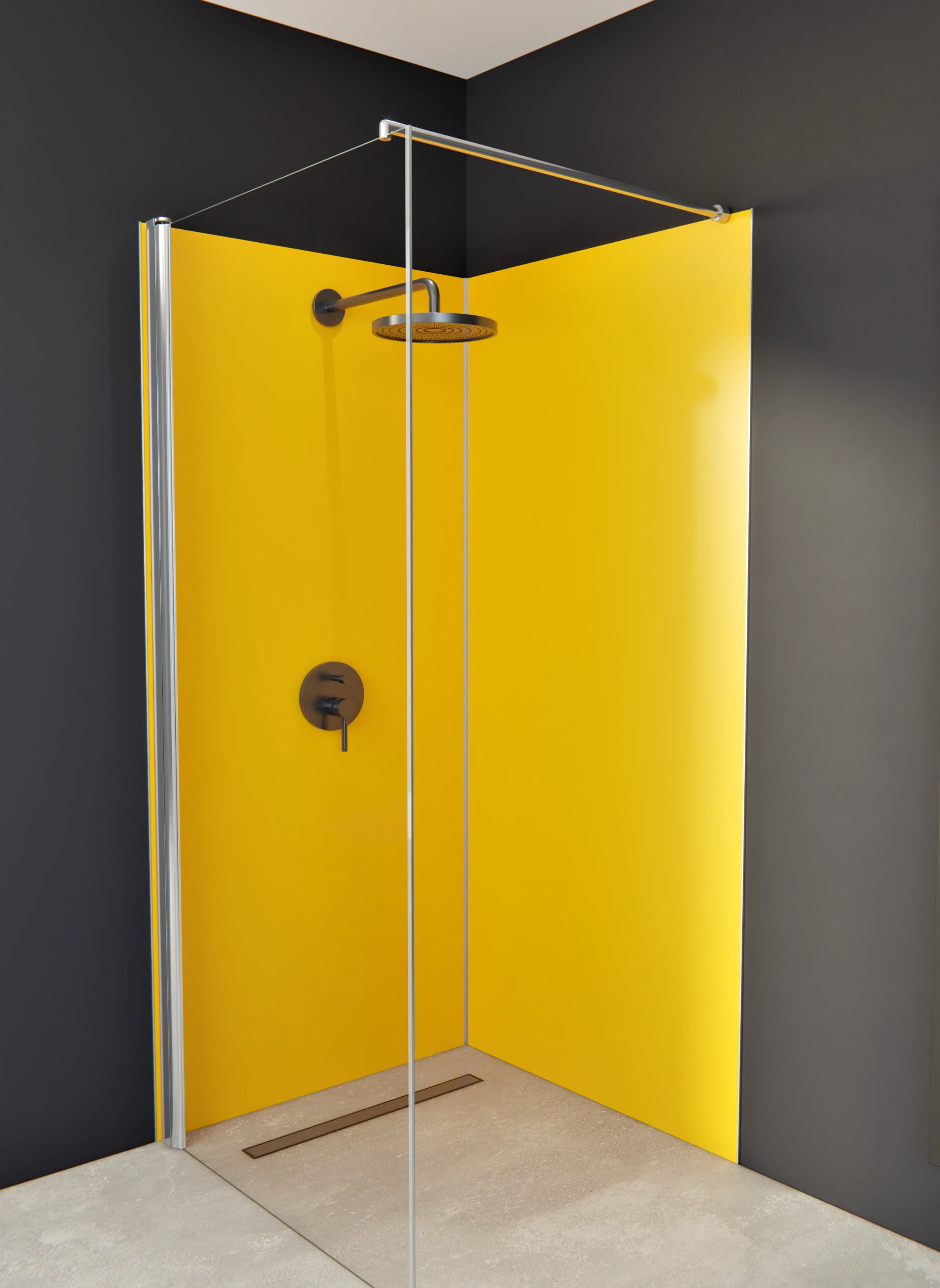 Duschrückwand - Vero Colors - Strong Yellow