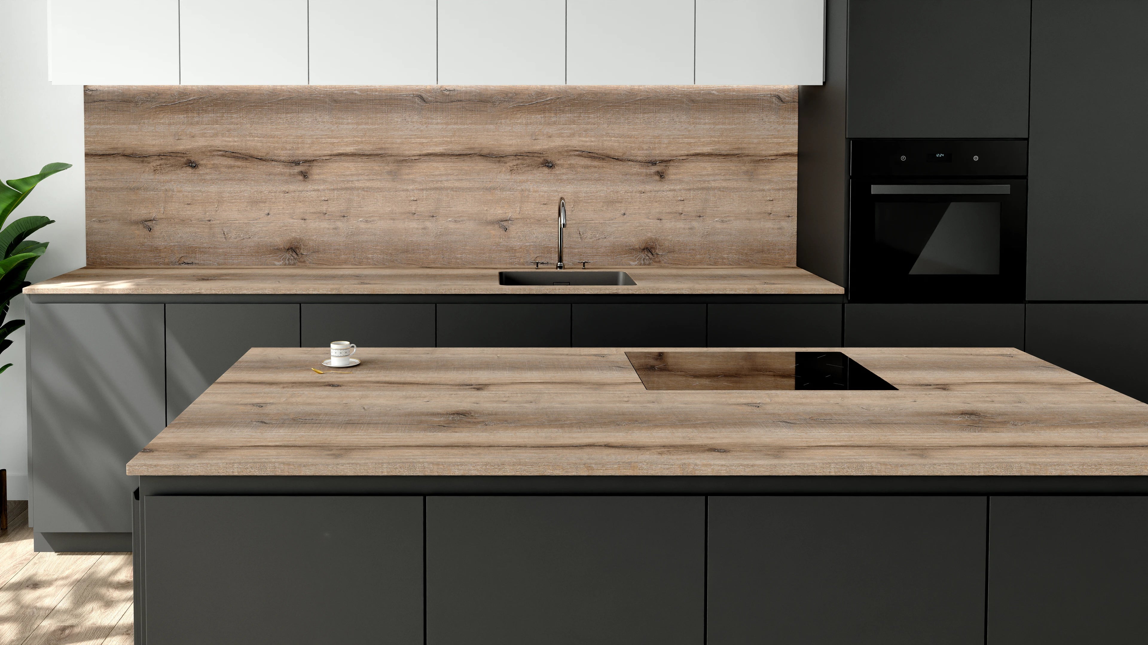 Arbeitsplatte - Dark Natural Wood