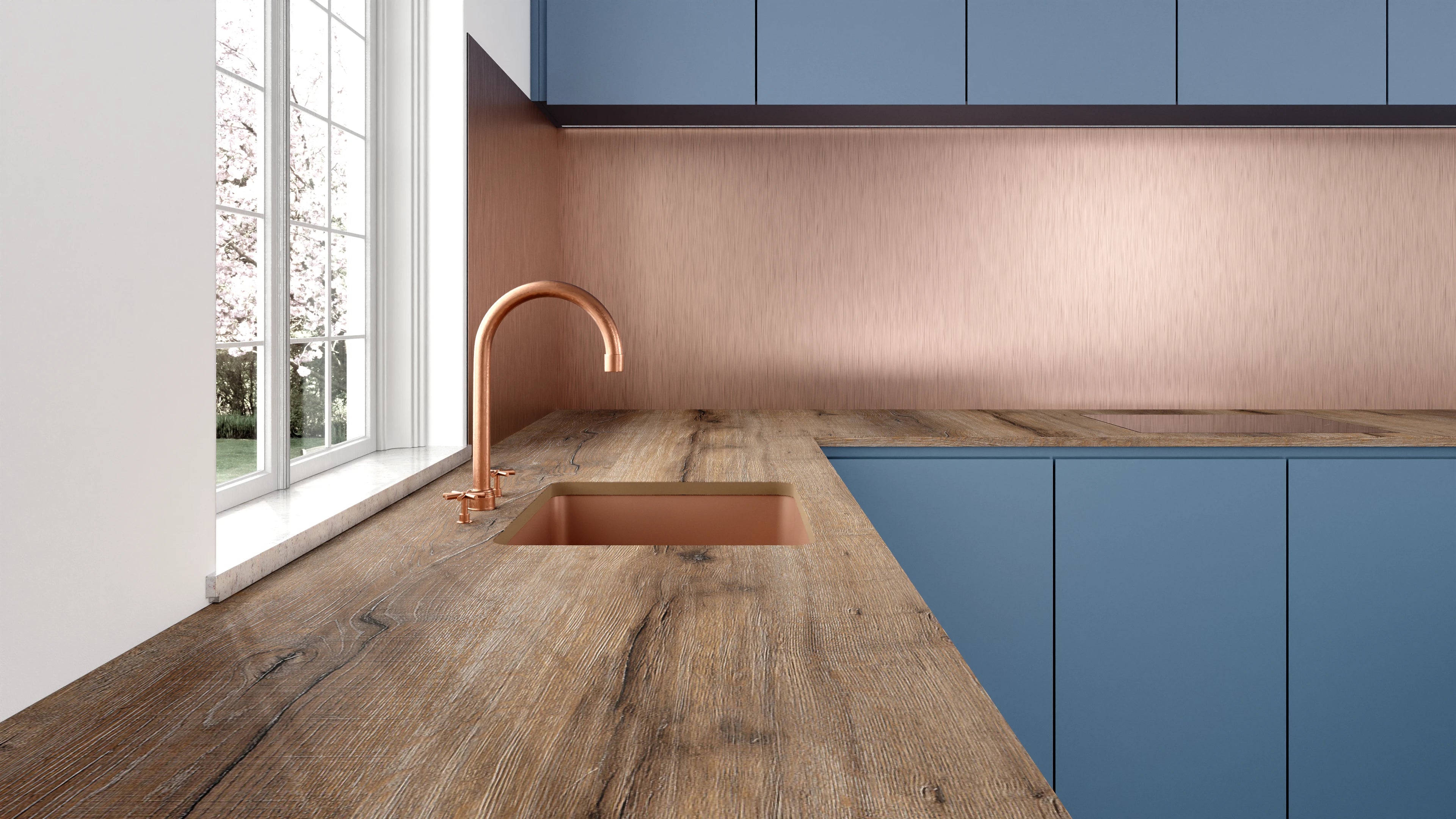 Arbeitsplatte - Dark Natural Wood