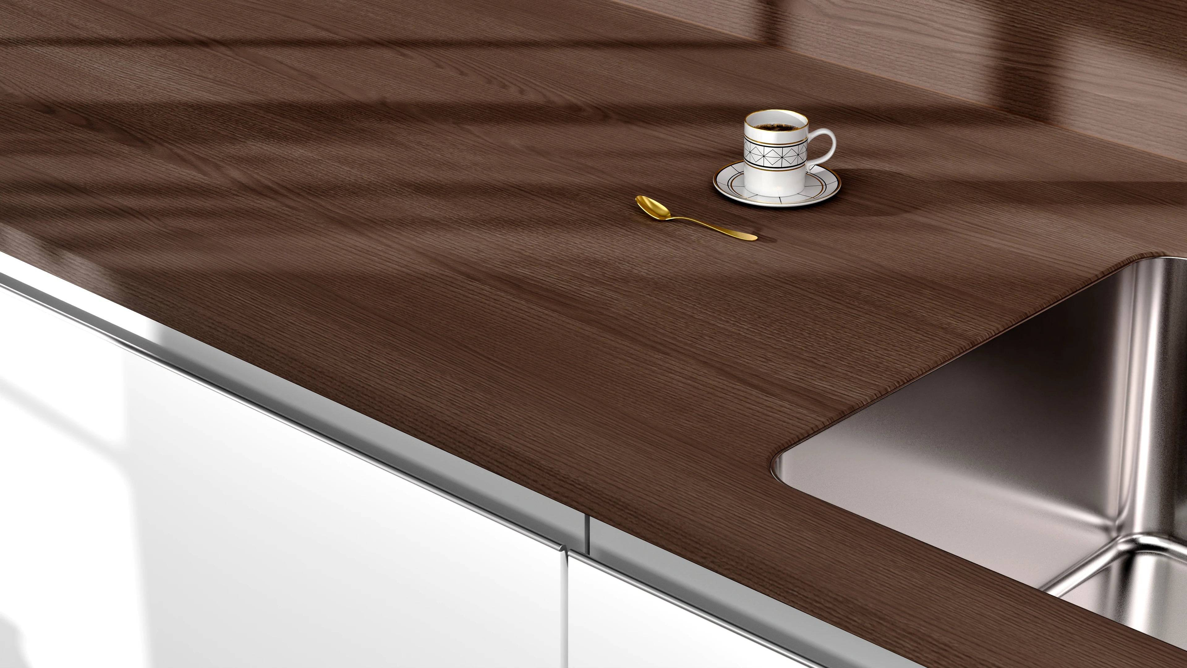 Arbeitsplatte - Mocca Eiche