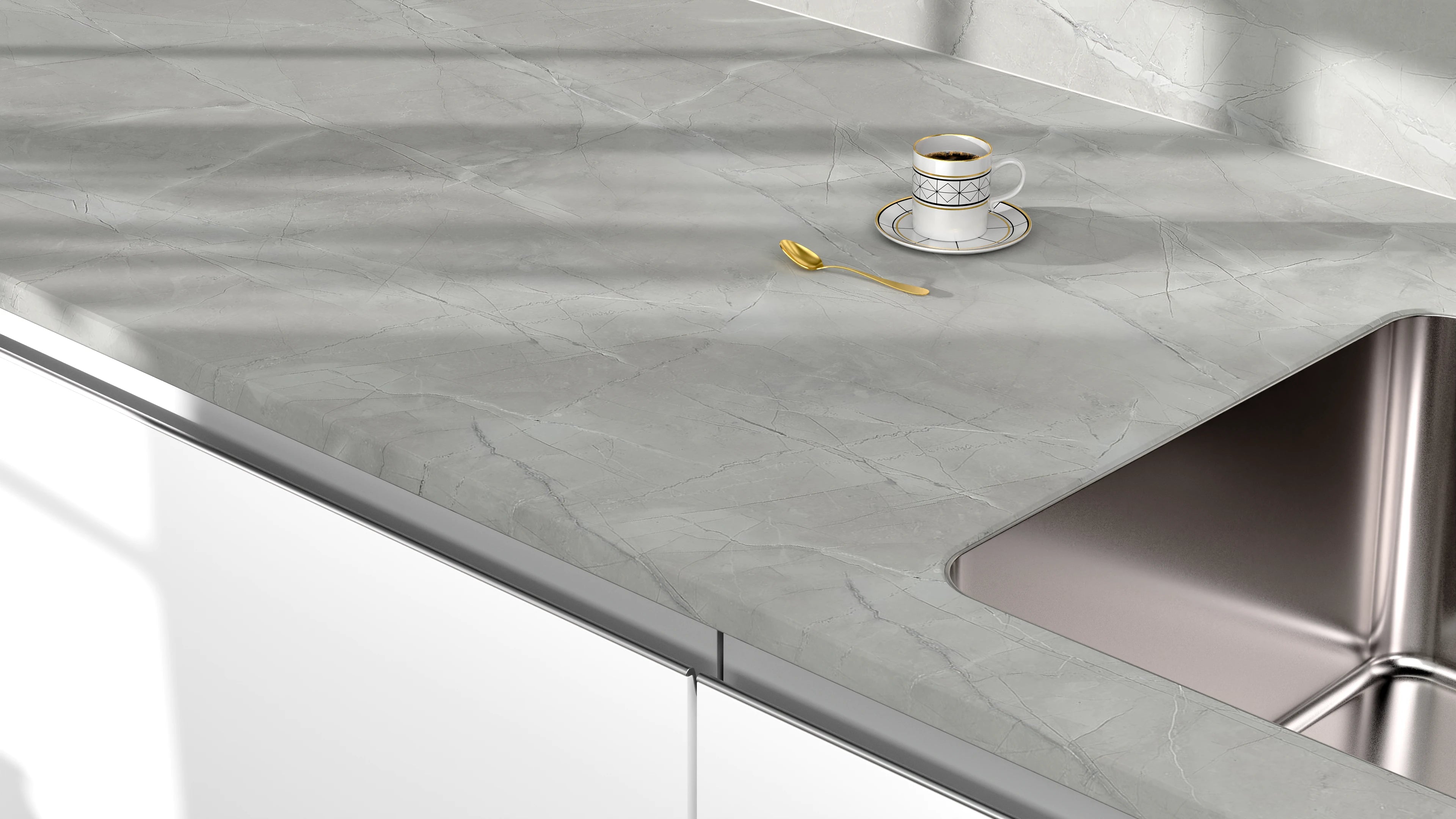 Arbeitsplatte - Stone Marble Grey