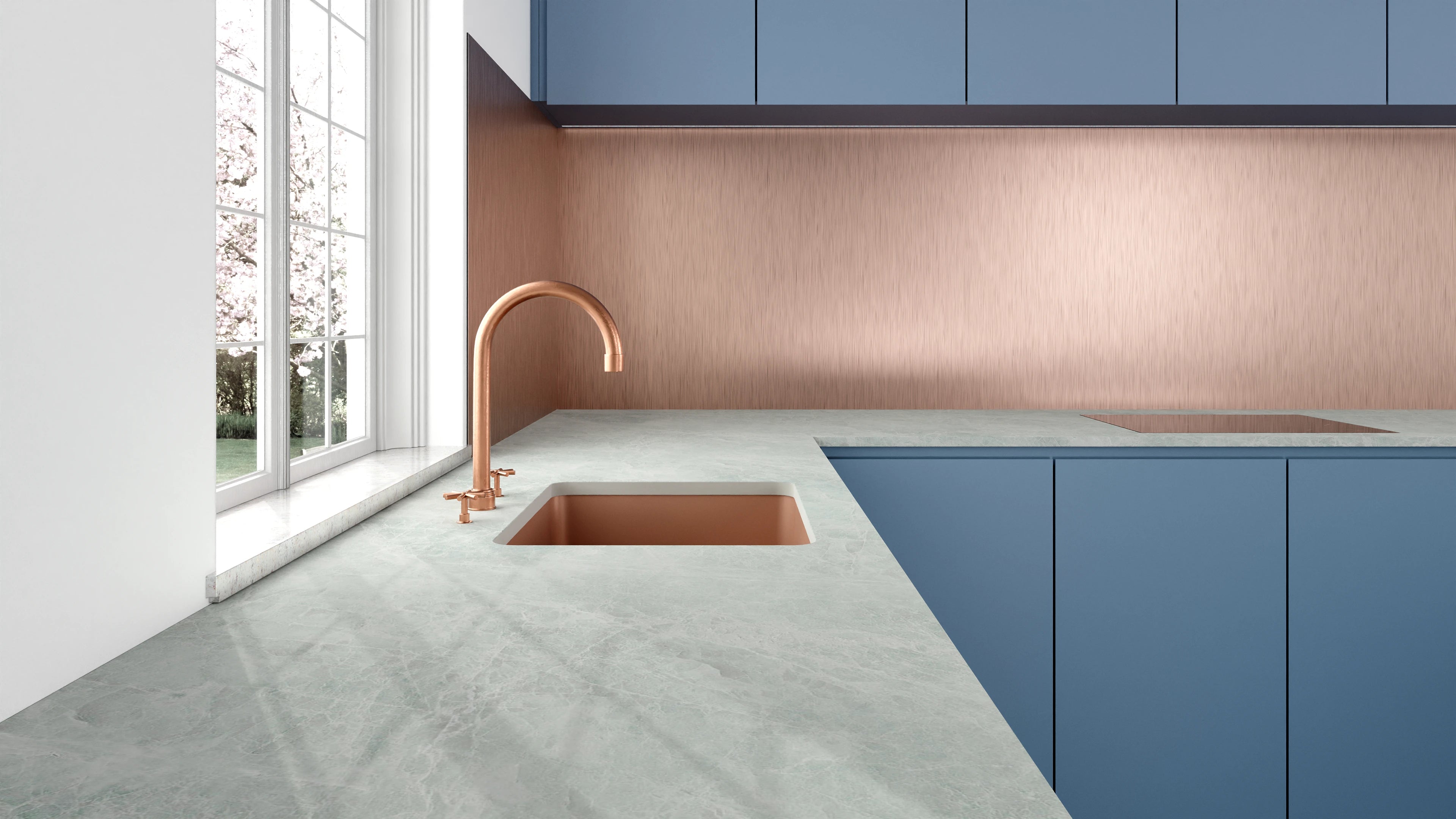 Arbeitsplatte - Stone Marble Ice-Grey