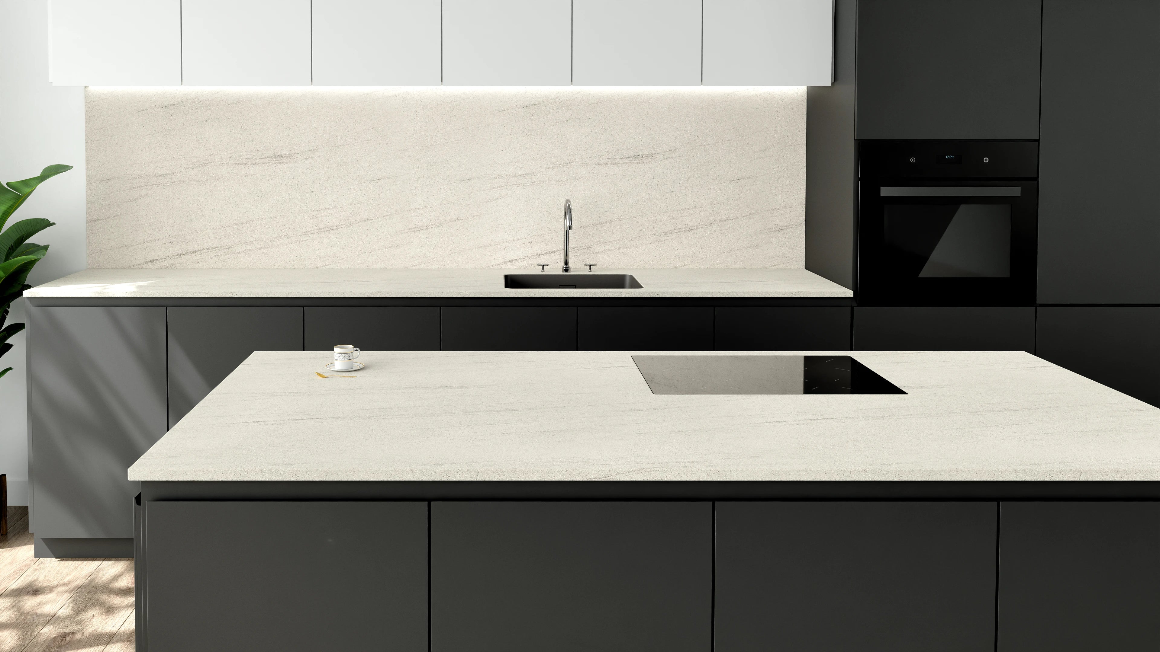 Arbeitsplatte - Stone White Panama