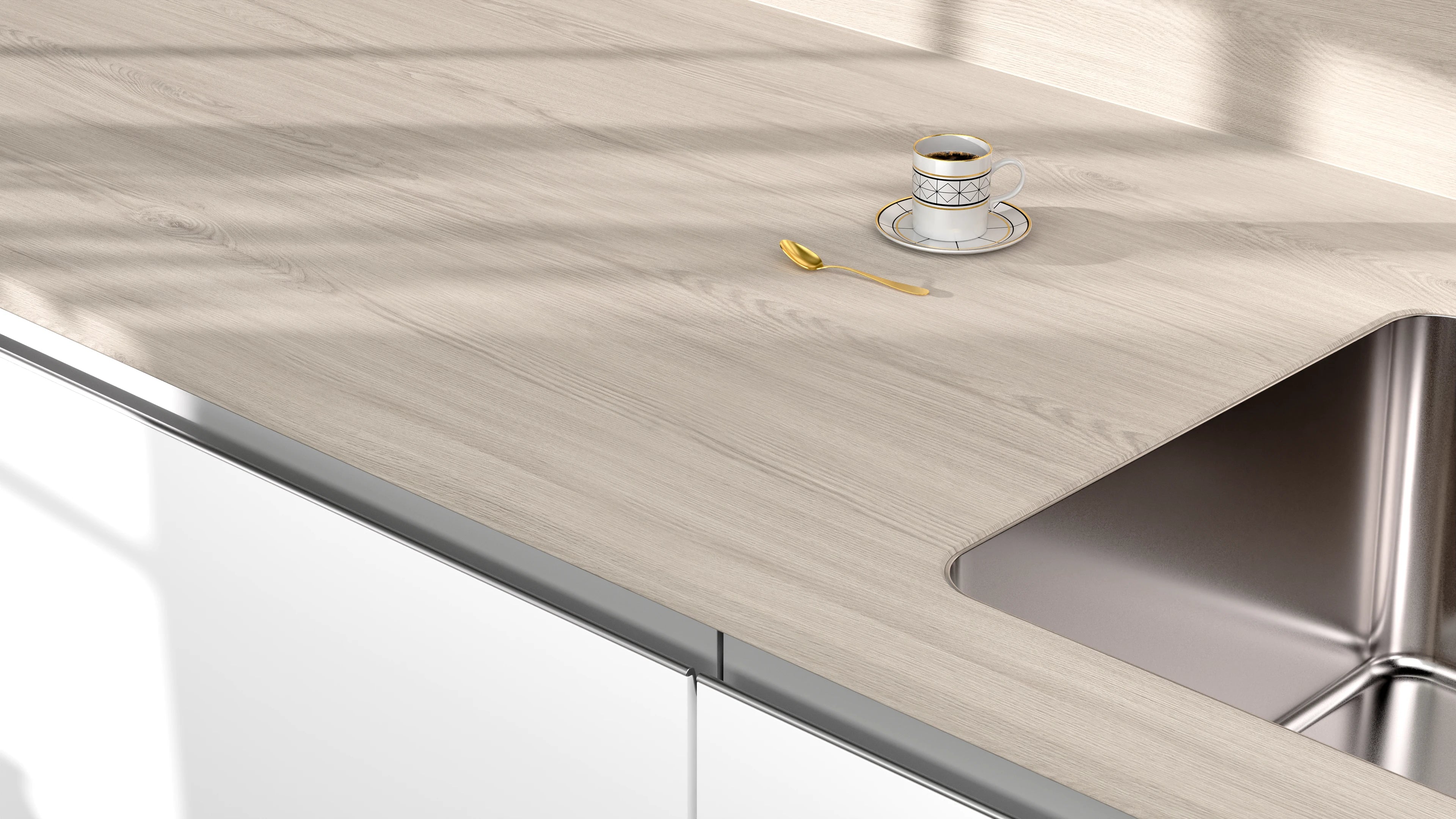 Arbeitsplatte - Wooden Ivory