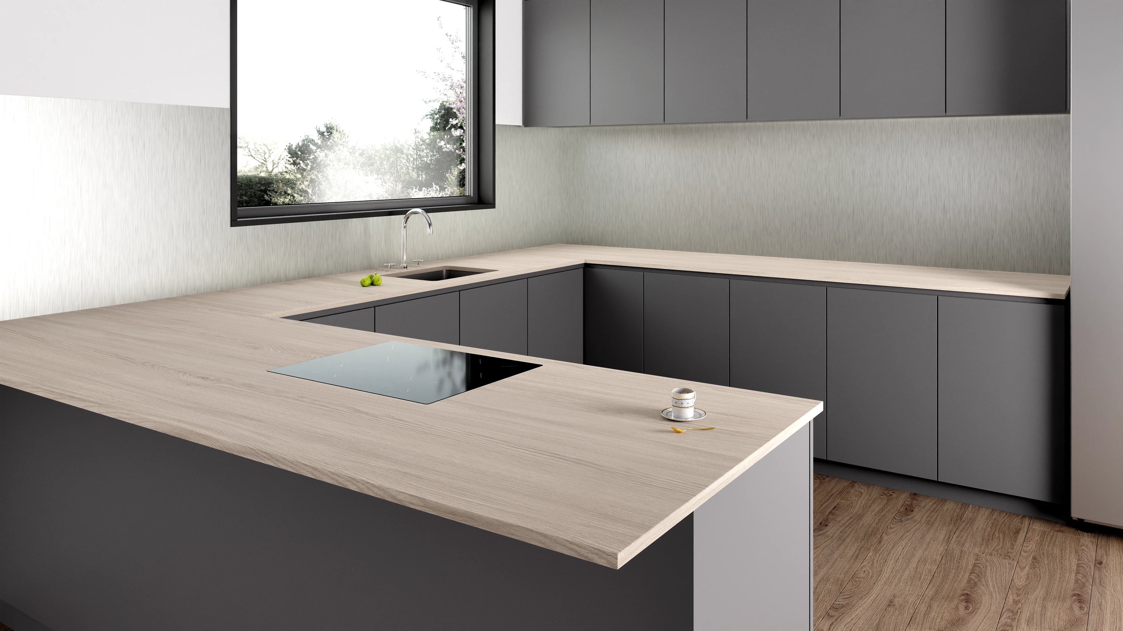 Arbeitsplatte - Wooden Ivory