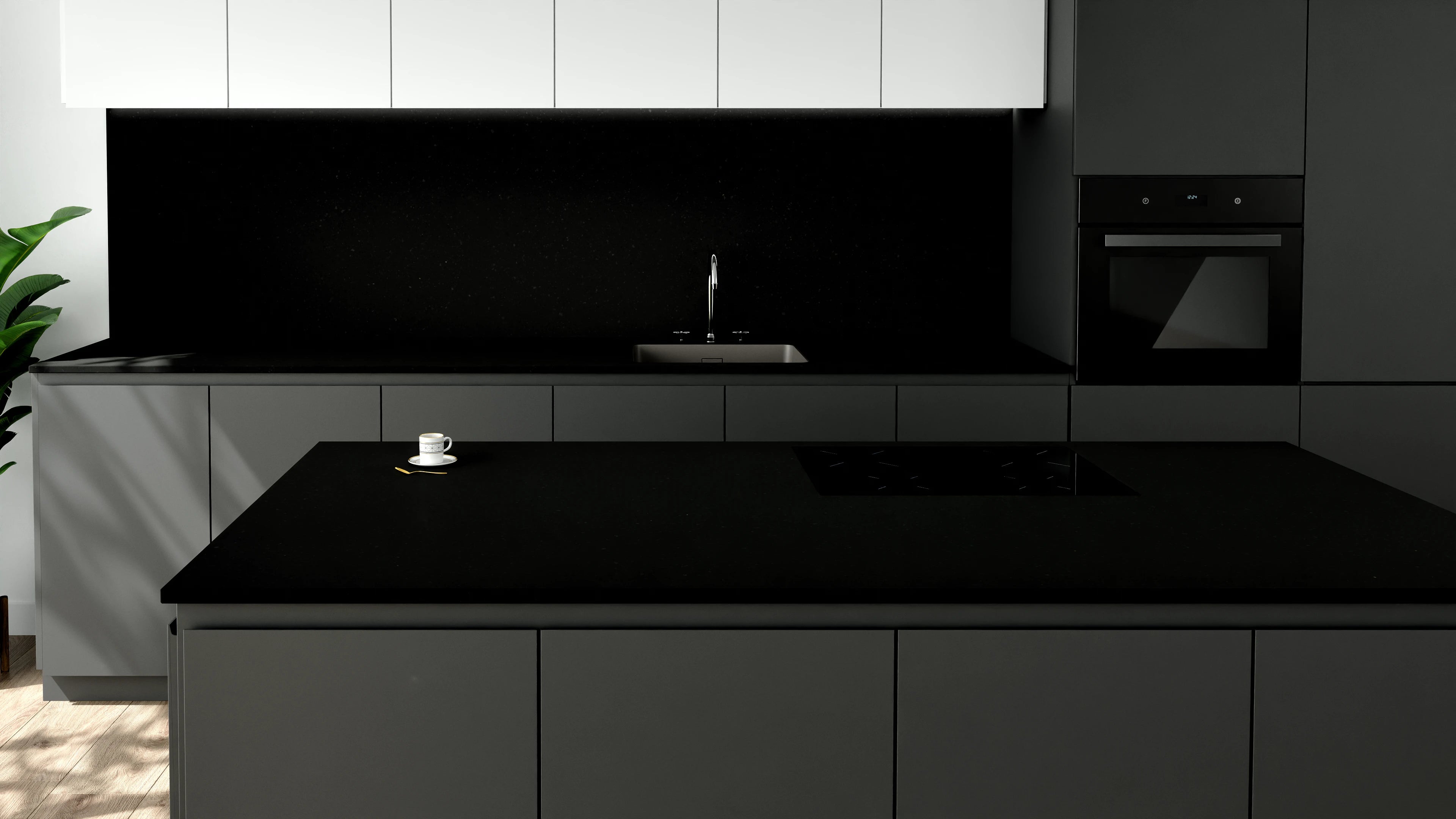 Arbeitsplatte - Diamond_Charcoal