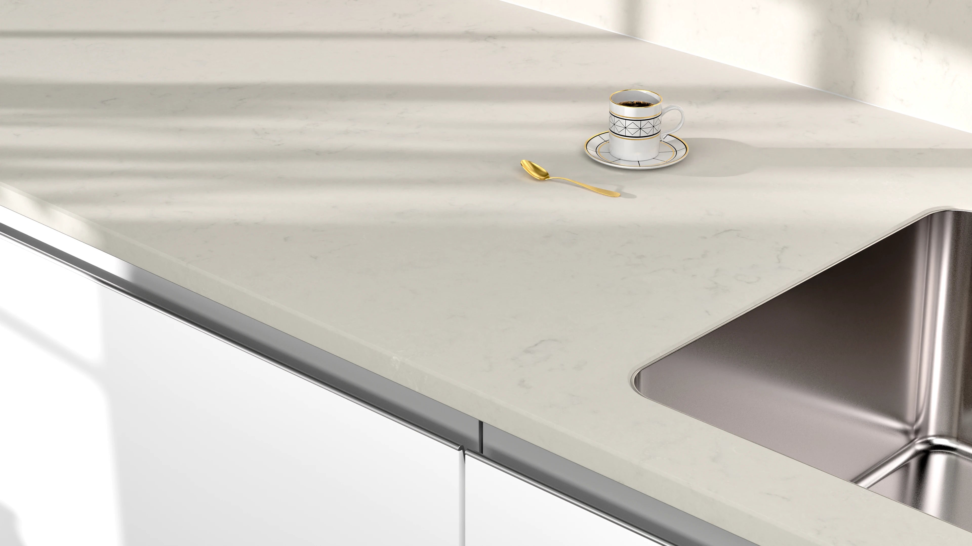 Arbeitsplatte - Onyx White