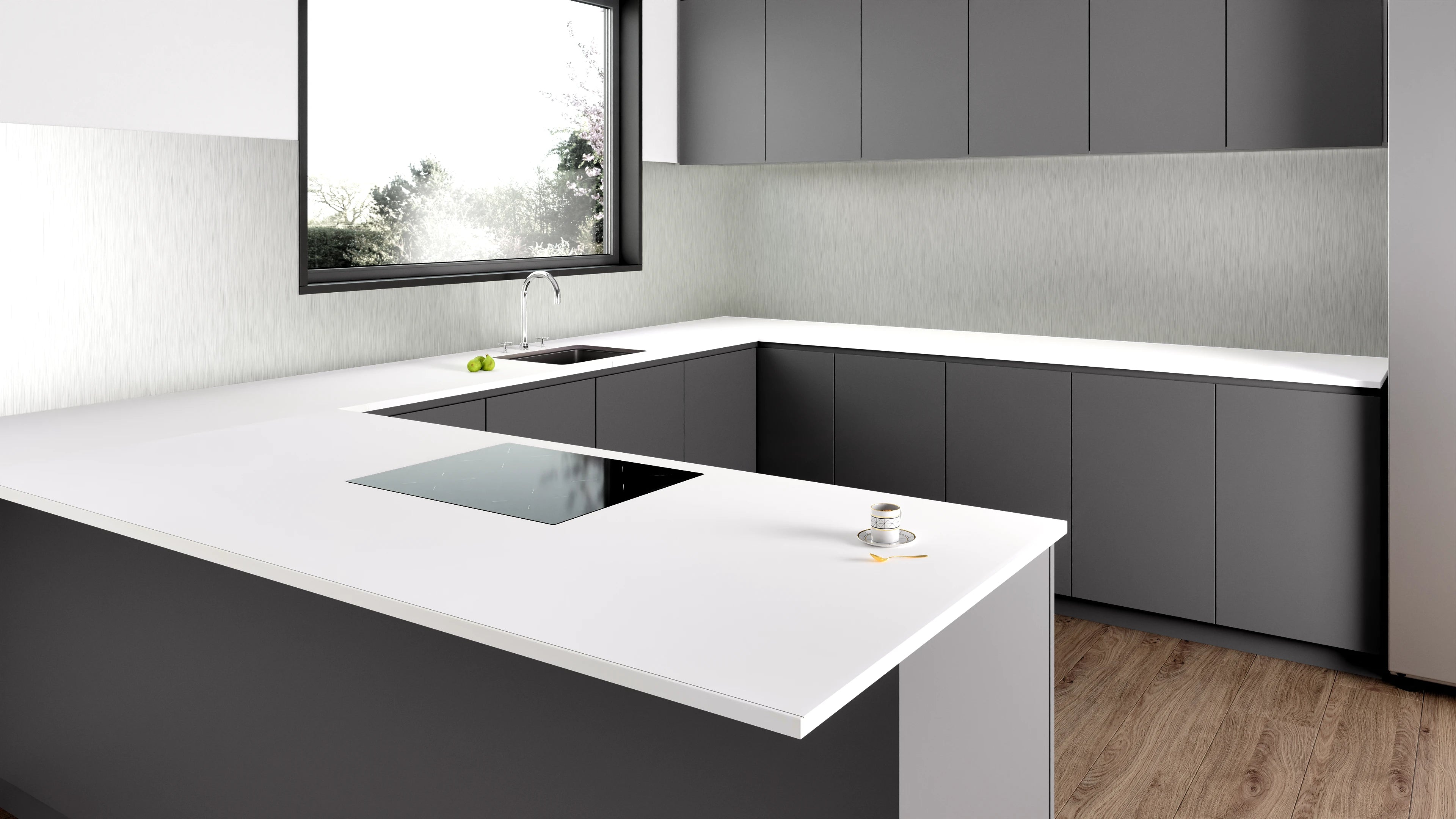 Arbeitsplatte - Polar_White