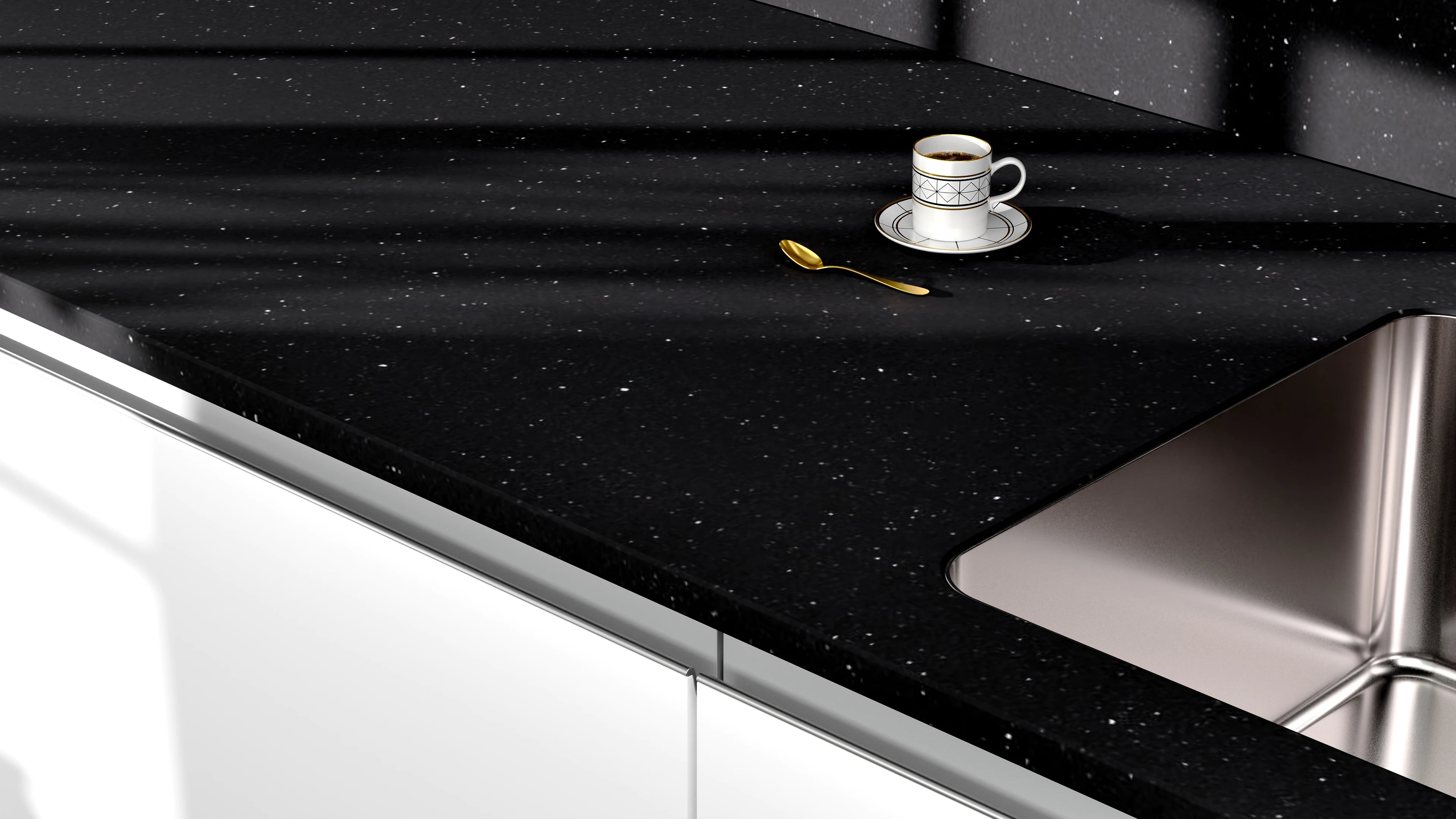 Arbeitsplatte - Skydance Black