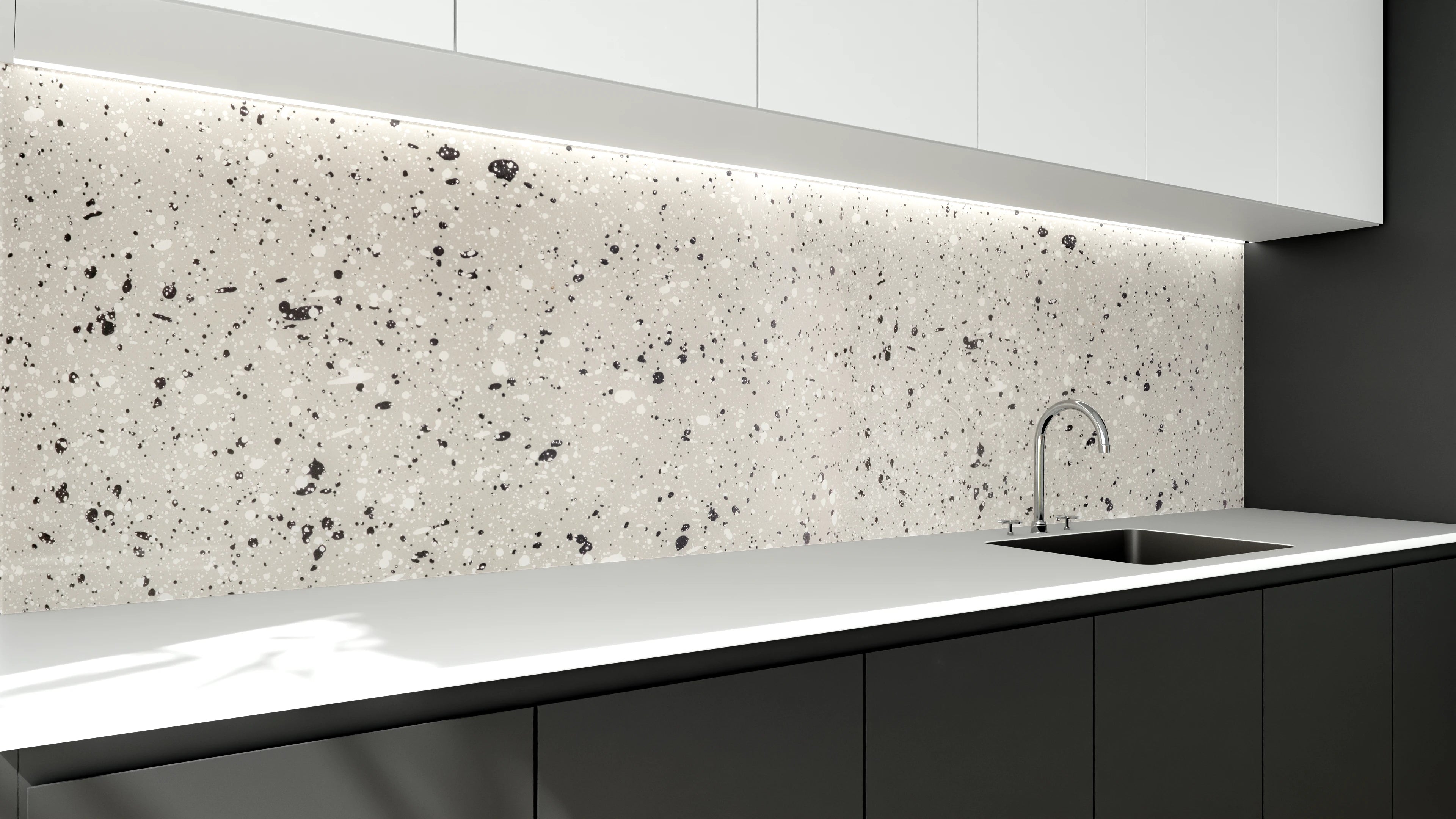 Küchenrückwand - Moderne Beton-Textur in Grautönen