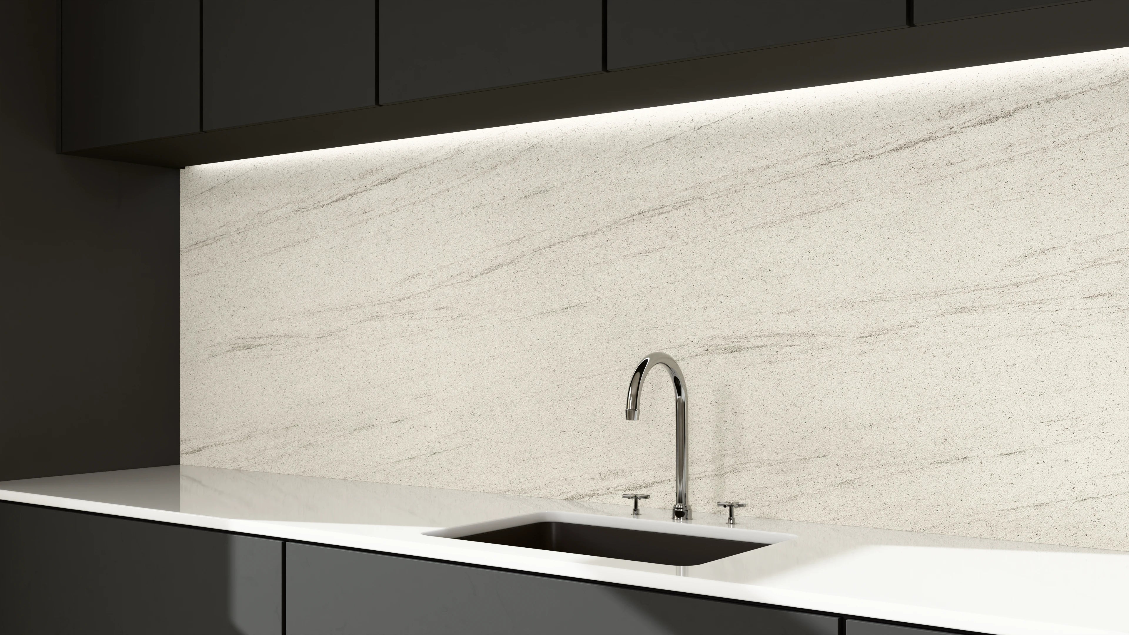 Küchenrückwand - Stone White Panama