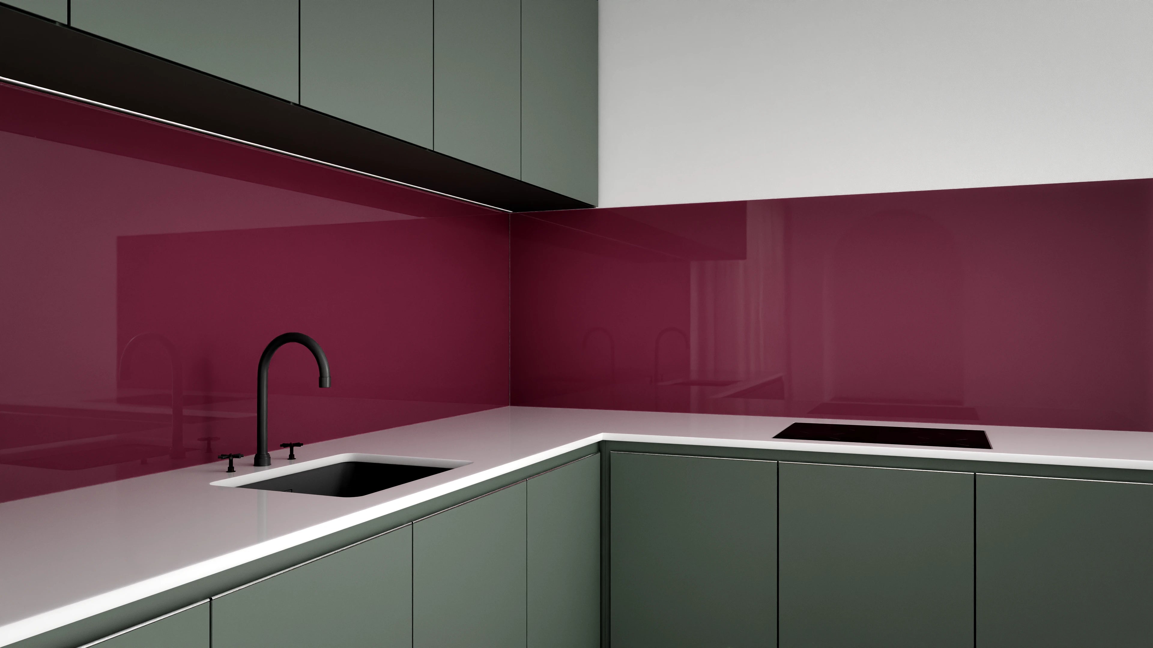 Küchenrückwand - Vero Colors - Bordeaux Elegance