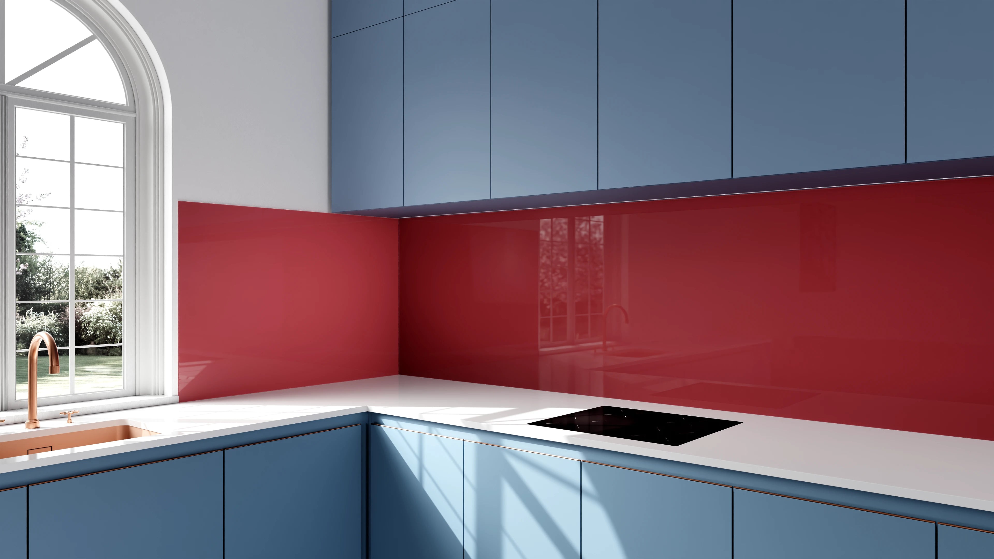 Küchenrückwand - Vero Colors - Garnet Red