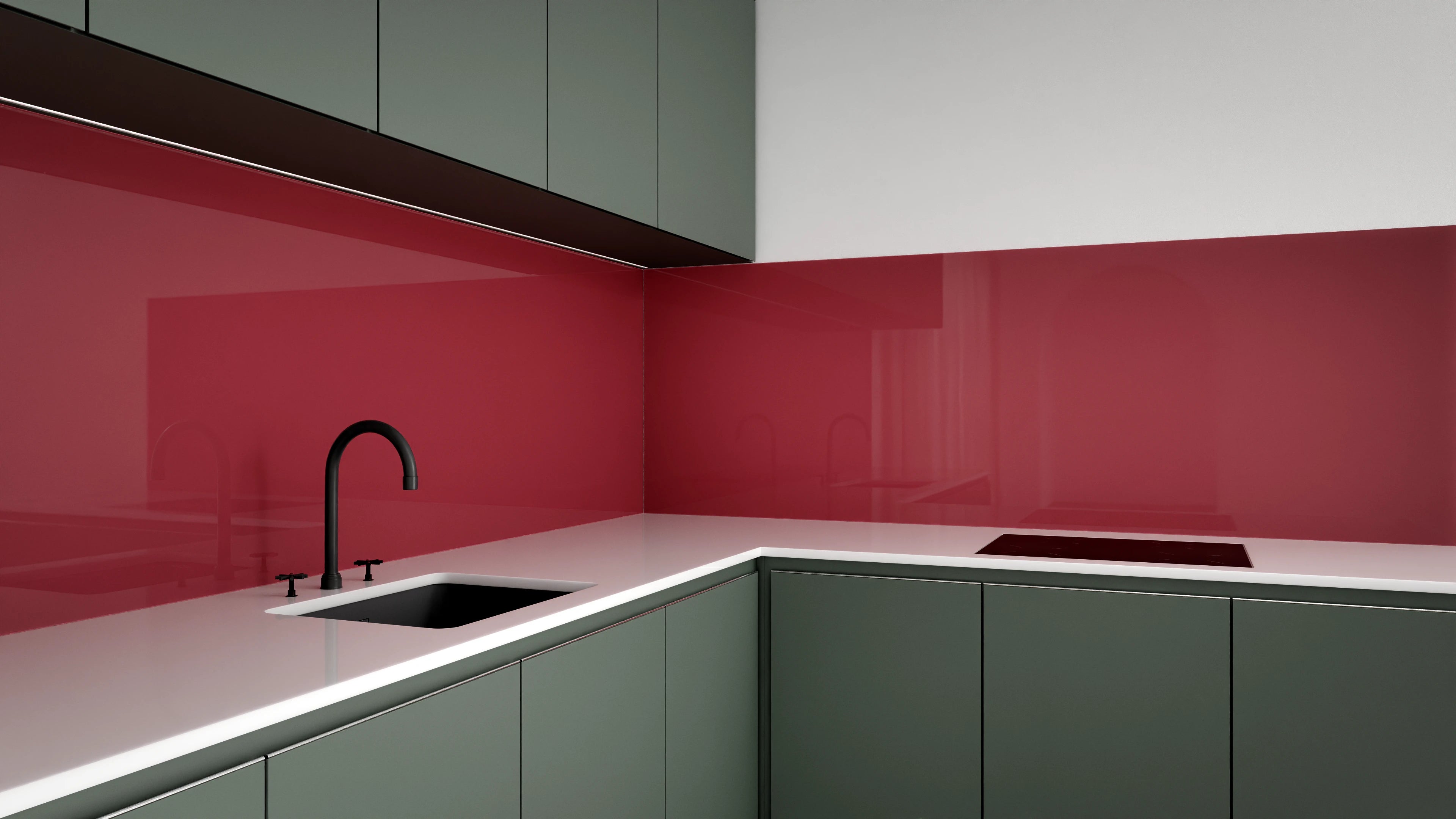 Küchenrückwand - Vero Colors - Garnet Red