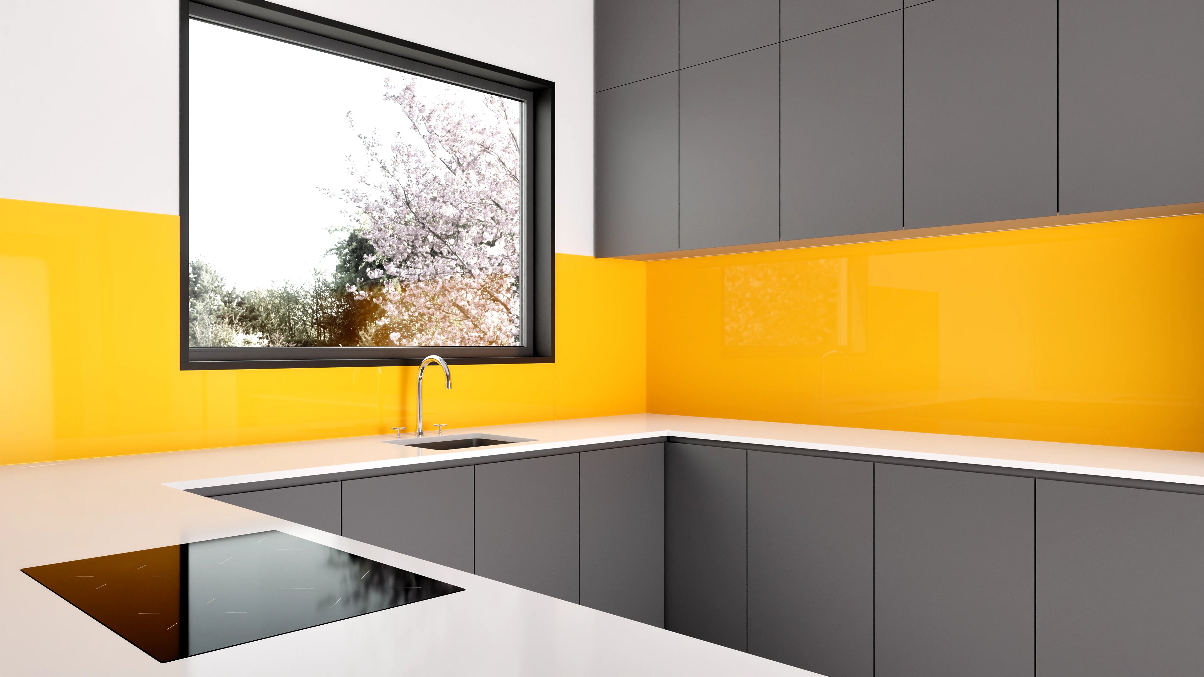 Küchenrückwand - Vero Colors - Strong Yellow